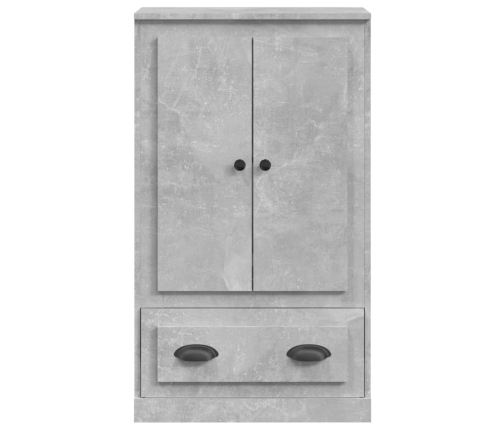 Aparador de madera contrachapada gris hormigón 60x35,5x103,5 cm