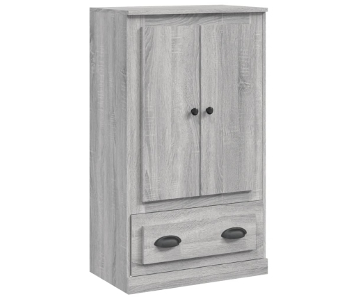 Aparador de madera contrachapada gris Sonoma 60x35,5x103,5 cm