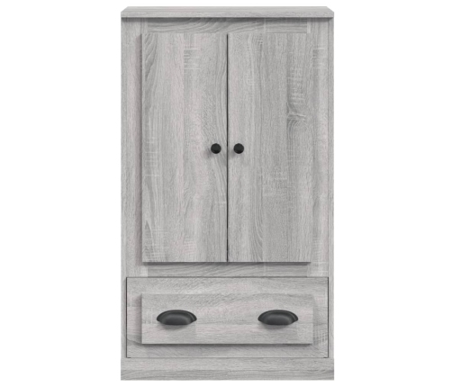 Aparador de madera contrachapada gris Sonoma 60x35,5x103,5 cm