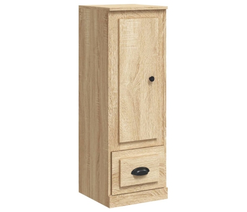 Aparador alto madera contrachapada roble Sonoma 36x35,5x103,5cm