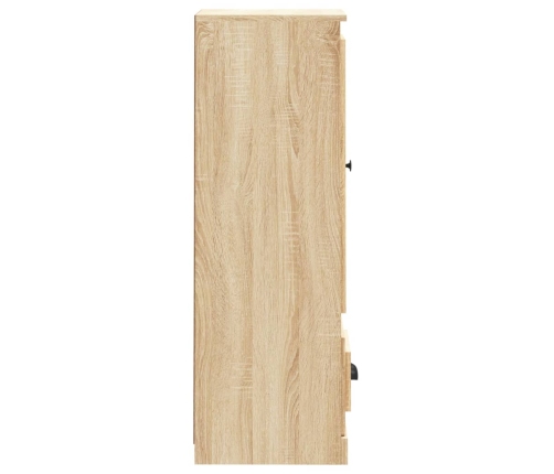 Aparador alto madera contrachapada roble Sonoma 36x35,5x103,5cm