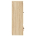 Aparador alto madera contrachapada roble Sonoma 36x35,5x103,5cm