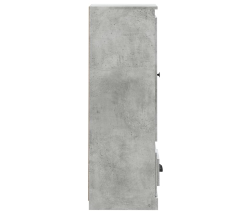 Aparador madera contrachapada gris hormigón 36x35,5x103,5 cm