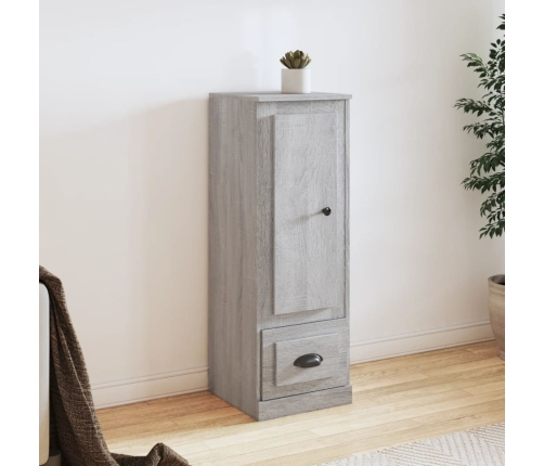 Aparador alto madera contrachapada gris Sonoma 36x35,5x103,5 cm