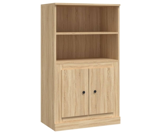 Aparador de madera contrachapada roble Sonoma 60x35,5x103,5 cm