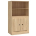 Aparador de madera contrachapada roble Sonoma 60x35,5x103,5 cm