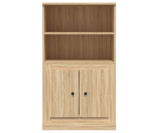 Aparador de madera contrachapada roble Sonoma 60x35,5x103,5 cm