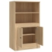 Aparador de madera contrachapada roble Sonoma 60x35,5x103,5 cm