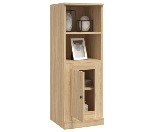 Aparador alto madera contrachapada roble Sonoma 36x35,5x103,5cm