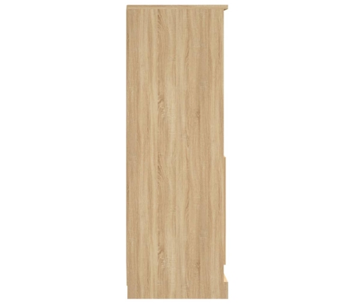 Aparador alto madera contrachapada roble Sonoma 36x35,5x103,5cm