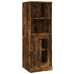 Aparador alto madera contrachapada roble humo 36x35,5x103,5 cm