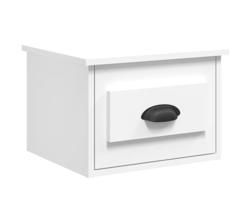 vidaXL Mesita de noche de pared blanco 41,5x36x28 cm