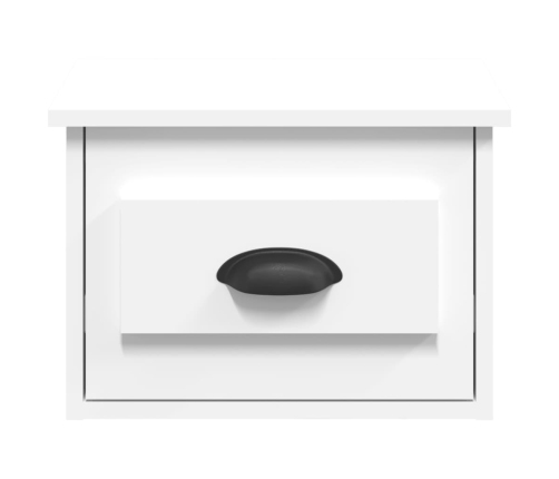 Mesita de noche de pared blanco 41,5x36x28 cm