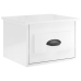 Mesitas de noche de pared 2 uds blanco brillante 41,5x36x28 cm