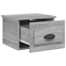 Mesitas de noche de pared 2 uds color gris Sonoma 41,5x36x28 cm