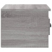 Mesitas de noche de pared 2 uds color gris Sonoma 41,5x36x28 cm