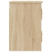 Mesita de noche de pared 2 uds color roble Sonoma 41,5x36x53 cm