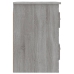 Mesita de noche de pared 2 uds gris Sonoma 41,5x36x53 cm