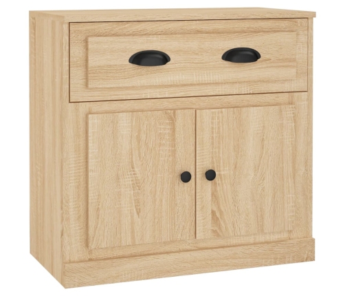 Aparador de madera contrachapada roble Sonoma 70x35,5x67,5 cm