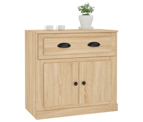 Aparador de madera contrachapada roble Sonoma 70x35,5x67,5 cm