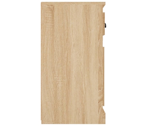 Aparador de madera contrachapada roble Sonoma 70x35,5x67,5 cm