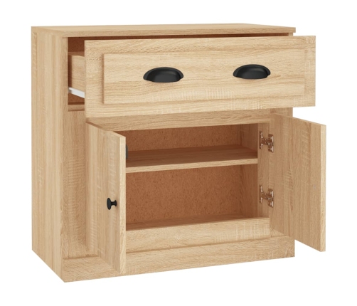 Aparador de madera contrachapada roble Sonoma 70x35,5x67,5 cm