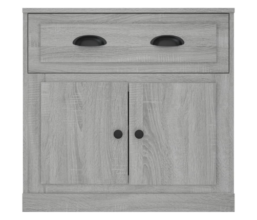 Aparador de madera contrachapada gris Sonoma 70x35,5x67,5 cm