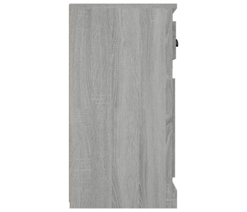 Aparador de madera contrachapada gris Sonoma 70x35,5x67,5 cm