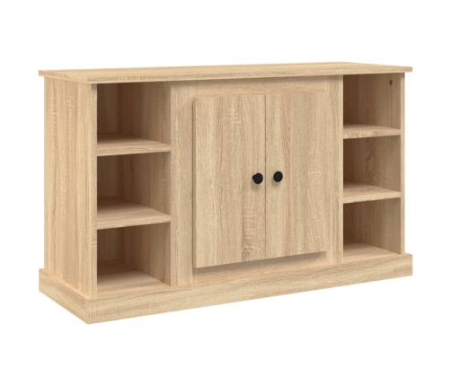 Aparador de madera contrachapada roble Sonoma 100x35,5x60 cm