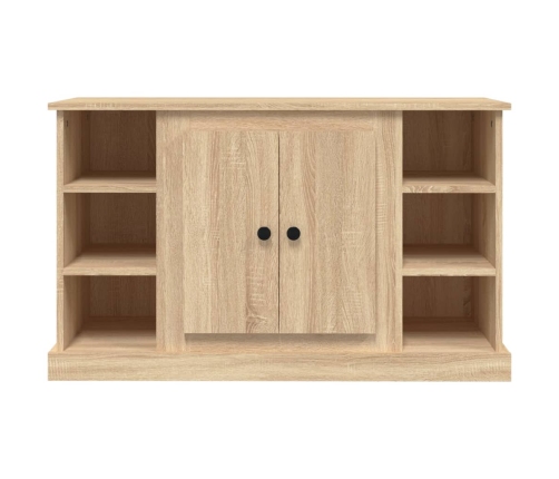 Aparador de madera contrachapada roble Sonoma 100x35,5x60 cm