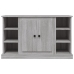 Aparador de madera contrachapada gris Sonoma 100x35,5x60 cm