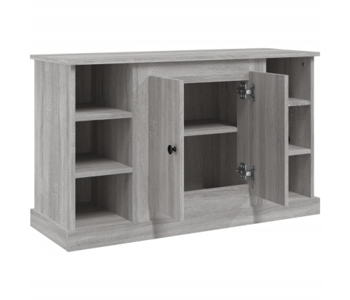 Aparador de madera contrachapada gris Sonoma 100x35,5x60 cm