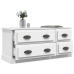 Mueble para TV madera contrachapada blanco 100x35,5x45 cm