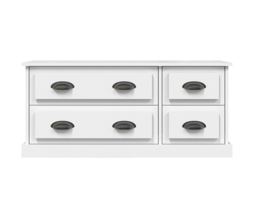 Mueble para TV madera contrachapada blanco 100x35,5x45 cm