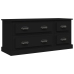 Mueble para TV madera contrachapada negro 100x35,5x45 cm