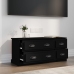 Mueble para TV madera contrachapada negro 100x35,5x45 cm