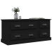 Mueble para TV madera contrachapada negro 100x35,5x45 cm