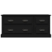 Mueble para TV madera contrachapada negro 100x35,5x45 cm