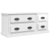 vidaXL Mueble de TV madera contrachapada blanco brillo 100x35,5x45 cm