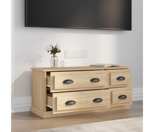 Mueble para TV madera contrachapada roble Sonoma 100x35,5x45 cm