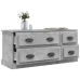 Mueble de TV madera contrachapada gris hormigón 100x35,5x45 cm