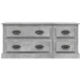 Mueble de TV madera contrachapada gris hormigón 100x35,5x45 cm