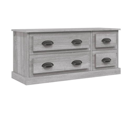 Mueble para TV madera contrachapada gris Sonoma 100x35,5x45 cm