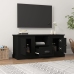 Mueble para TV madera contrachapada negro 100x35,5x45 cm