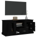 Mueble para TV madera contrachapada negro 100x35,5x45 cm