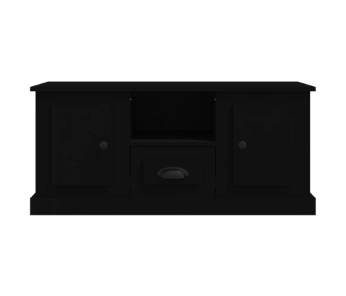 Mueble para TV madera contrachapada negro 100x35,5x45 cm