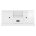 Mueble de TV madera contrachapada blanco brillo 100x35,5x45 cm