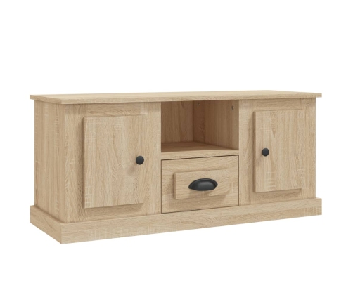 Mueble para TV madera contrachapada roble Sonoma 100x35,5x45 cm