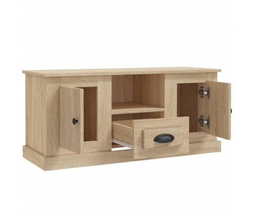 Mueble para TV madera contrachapada roble Sonoma 100x35,5x45 cm