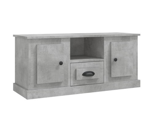 Mueble de TV madera contrachapada gris hormigón 100x35,5x45 cm